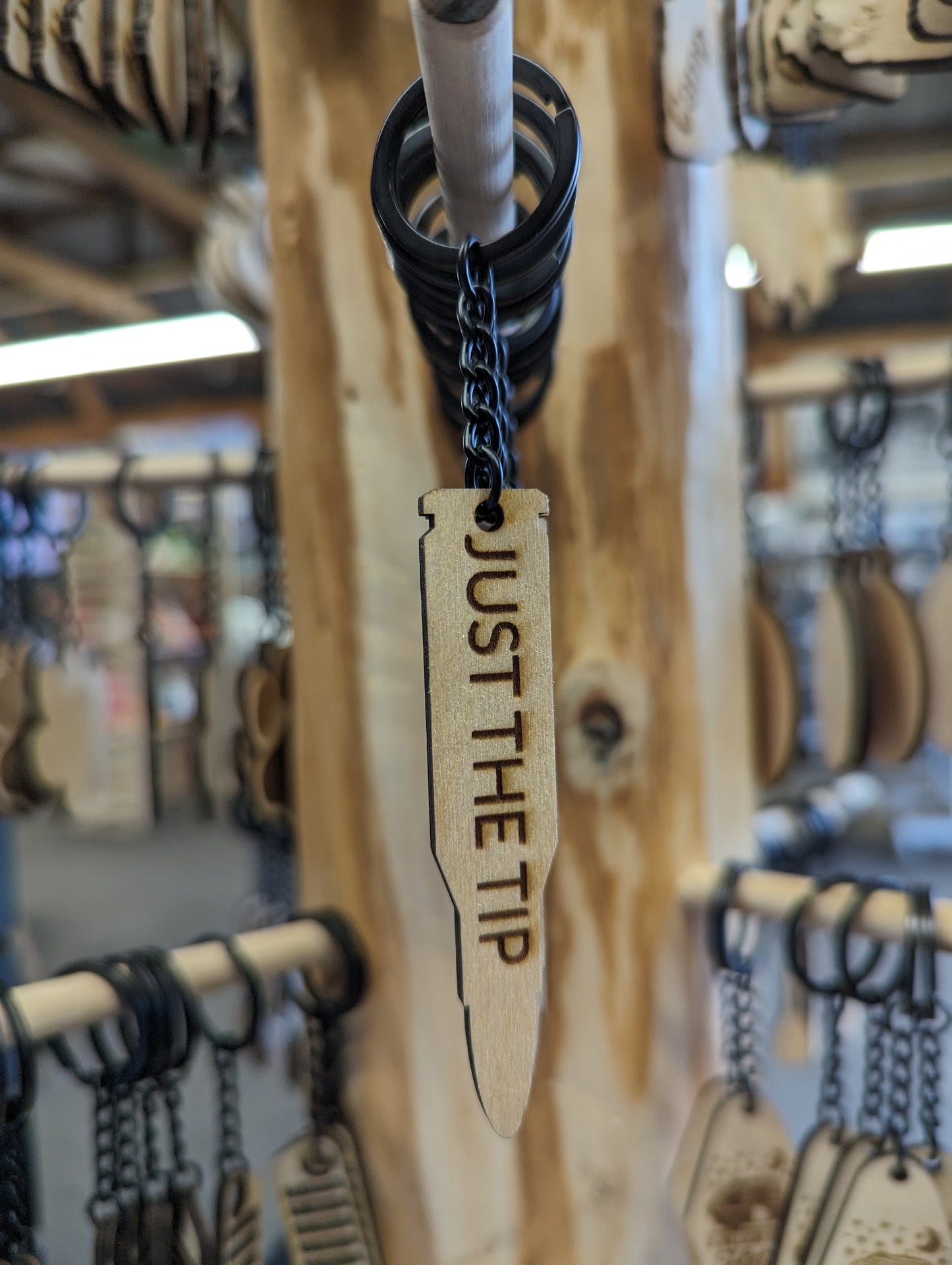 Just the tip bullet keychain