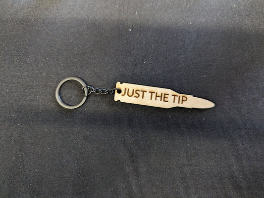 Just the tip bullet keychain