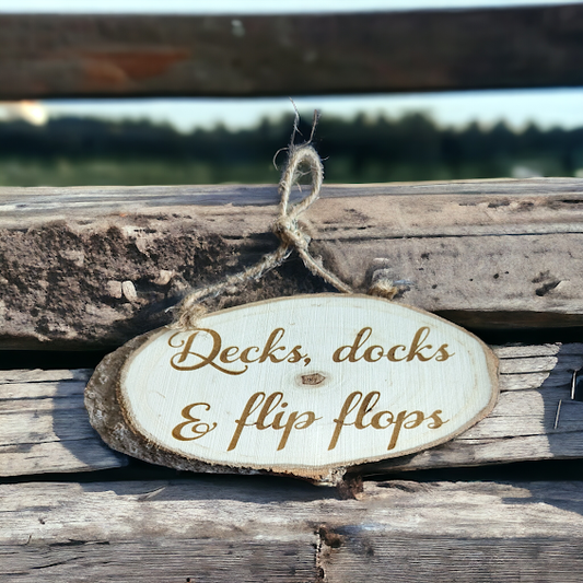 Decks, docks, & flip flops